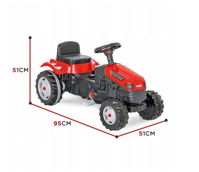 Надійний педальний трактор для дітей від трьох років 28422 фото