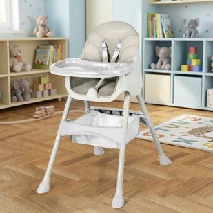 Дитячий стільчик для годування Ricokids MILO 3 в 1, сірий, 6+ міс, до 15 кг 700000 фото