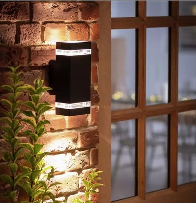 Світлодіодний зовнішній фасадний світильник, садовий настінний світильник GU10 фото