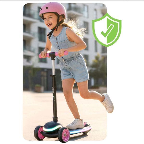 Самокат триколісний дитячий Ricokids Leddi з LED підсвіткою 20 режимів 766002 фото