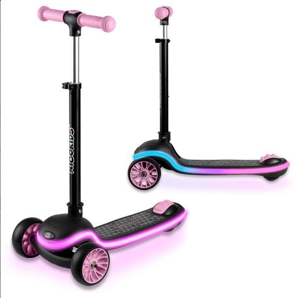 Самокат триколісний дитячий Ricokids Leddi з LED підсвіткою 20 режимів 766002 фото