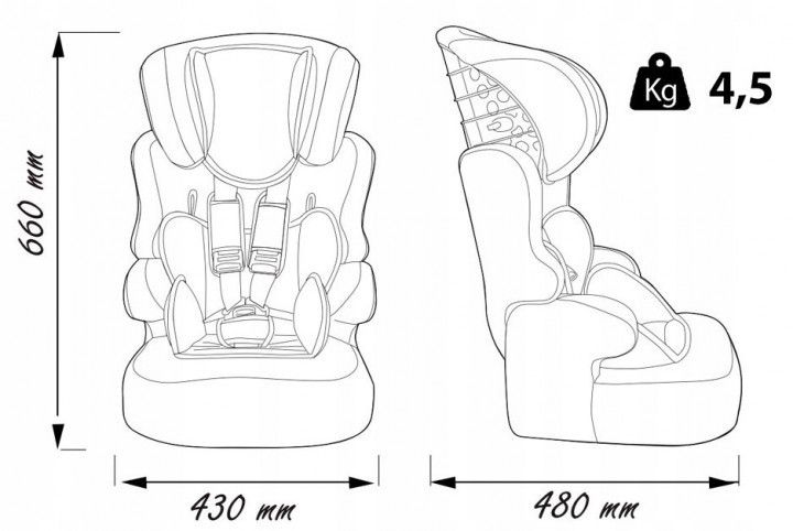 Автокрісло Team Tex Fisher Price 15 - 36 кг F9 F9 фото