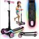 Самокат триколісний дитячий Ricokids Leddi з LED підсвіткою 20 режимів 766002 фото 2