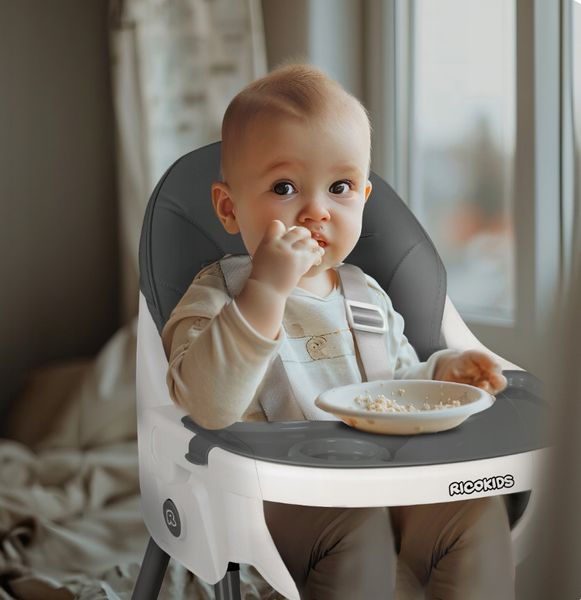 Дитячий стільчик для годування регульоване сидіння 3в1 Tray Ricokids B29A1 фото