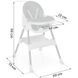 Дитячий стільчик для годування регульоване сидіння 3в1 Tray Ricokids B29A1 фото 9