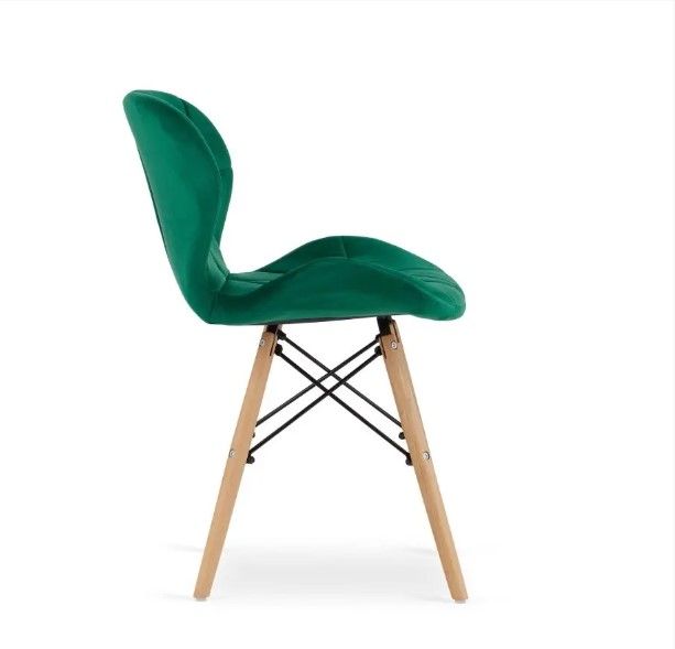 Вишукане вельветове крісло смарагдового кольору ELVA_3371 фото