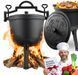 Чугунный котел 8л для гриля костра на подставке 348200 фото 1