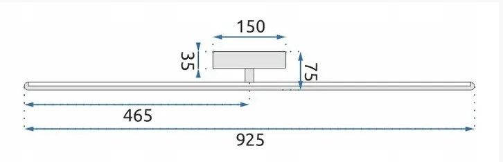 Лампа APP583 LED зеркальный настенный светильник 92см APP583 фото