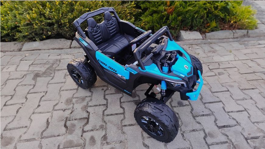 Дитячий багі Can-Am Maverick 4x4 на Li-Ion акумуляторі 4 двигуни 200W Maverick blue фото