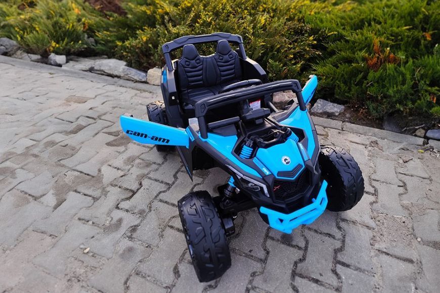 Дитячий багі Can-Am Maverick 4x4 на Li-Ion акумуляторі 4 двигуни 200W Maverick blue фото