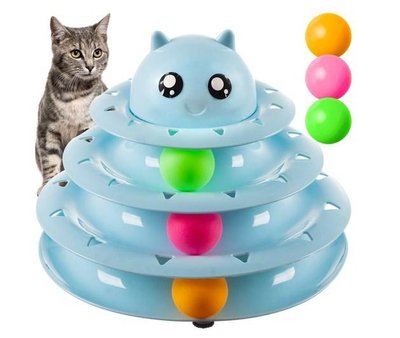 Іграшка для кота - вежа з кульками Purlov 21837 21837 фото