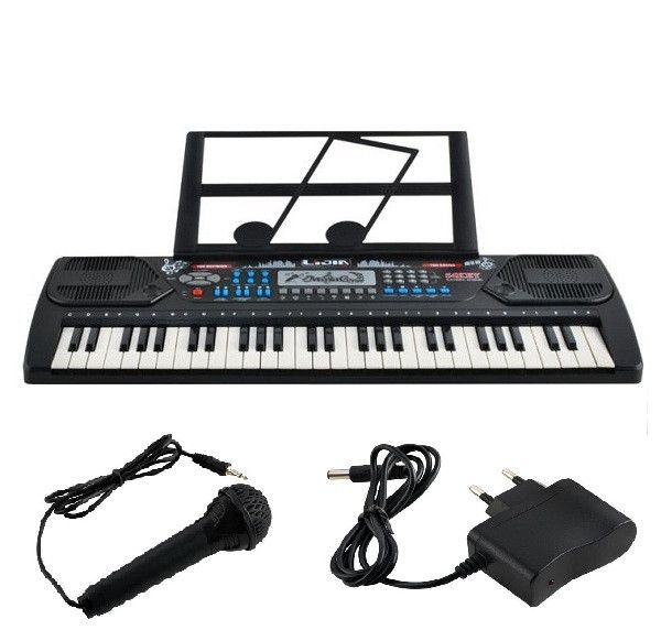 Синтезатор с микрофоном и держателем для нот детский Electronic Keyboard 8238 8238 фото