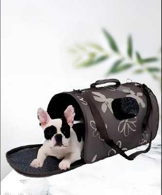 Переноска сумка транспортер для собак/шок M з різнобарвної тканини 4153 4153 фото