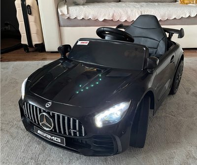 Чорний дитячий автомобіль Mercedes GTR-S електромобіль на радіокеруванні AN594 фото