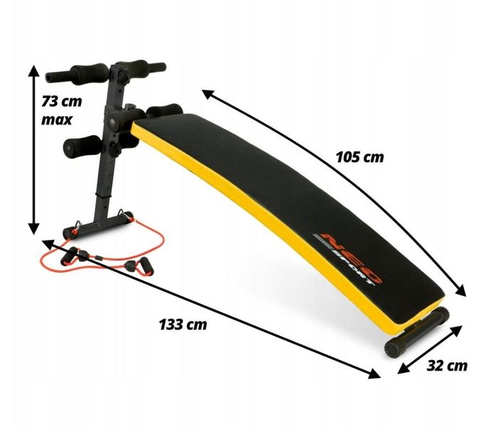 Наклонная тренировочная скамья Neo-sport NS-08G NS-08G фото