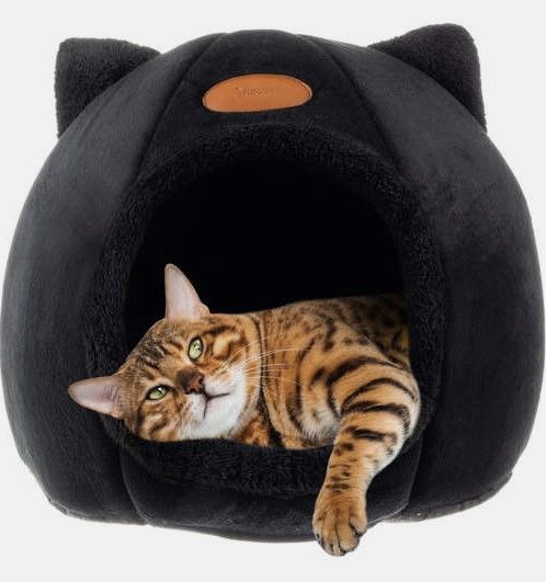 Лежак для котів плюшевий - ящик Purlov 21947 21947 фото