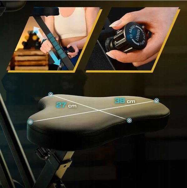 Раскладной велотренажер Trex Sport X-Bike магнитный велотренажер с 10 уровнями сопротивления и подсчетом калорий TX-340XB фото