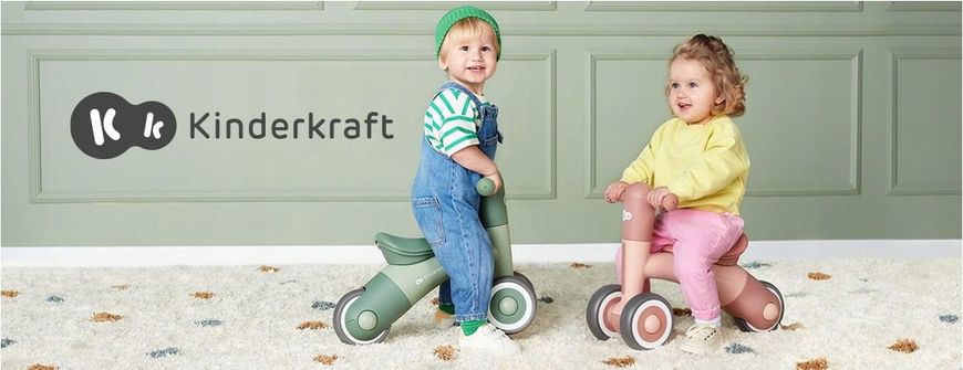 Велосипед-велобіг MINIBI KINDERKRAFT 6" Green MINIBI 6" Green фото