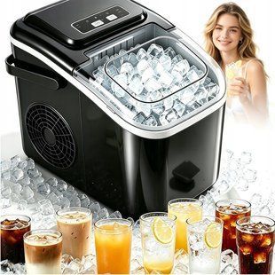 Льодогенератор Ruhhy Ice Maker 1.2L Чорний 12 кг/24 год 27708 фото