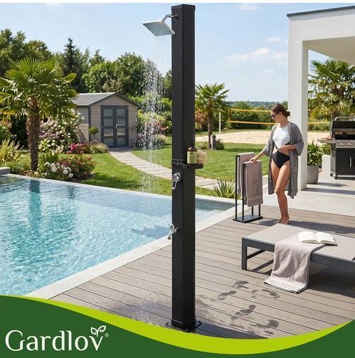 Сонячний душ 40L Gardlov 60&deg;C регулювання кран 360&deg; + аксесуари 27435 фото
