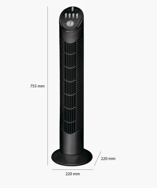 Колонный вентилятор Clatronic черный T-VL 3546 B T-VL 3546 B фото