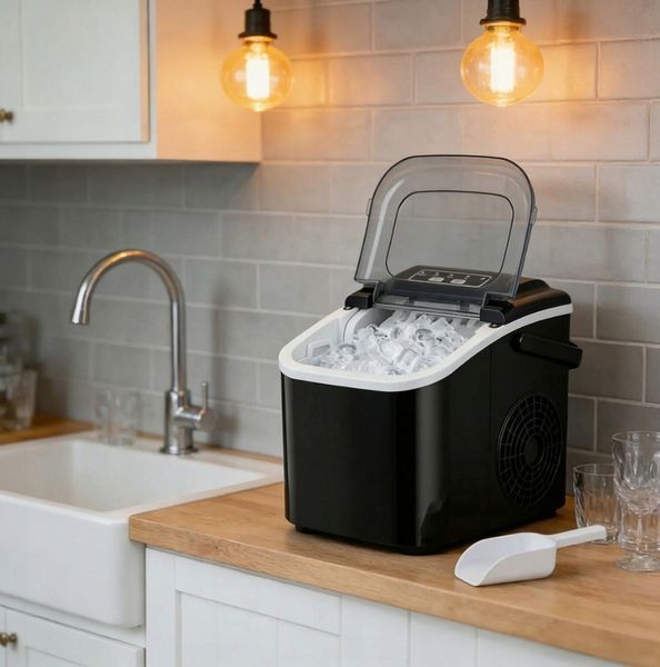 Льодогенератор Ruhhy Ice Maker 1.2L Чорний 12 кг/24 год 27708 фото