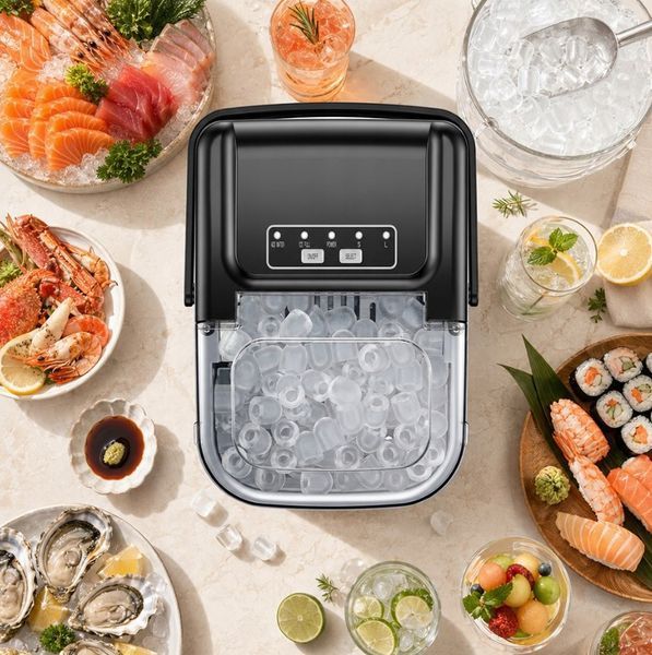 Льодогенератор Ruhhy Ice Maker 1.2L Чорний 12 кг/24 год 27708 фото