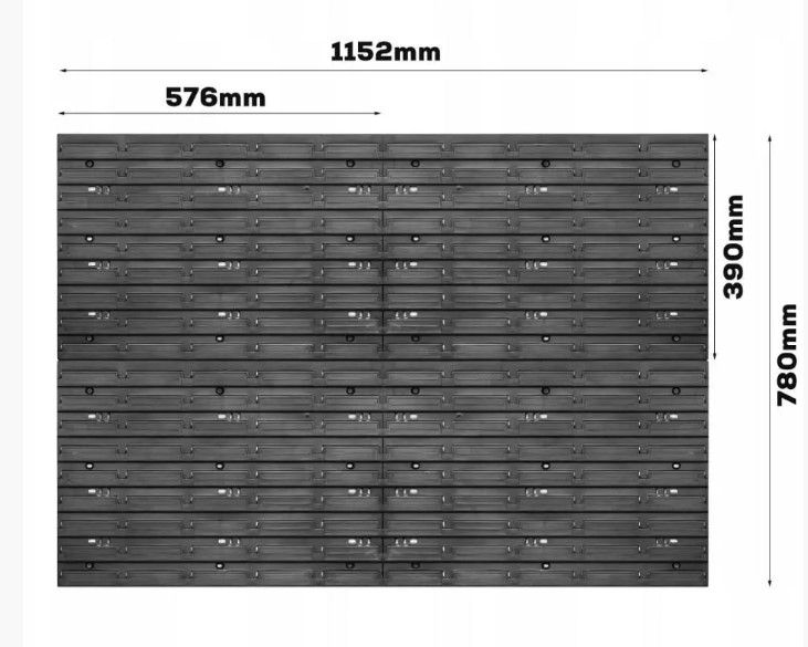 Панель перфорированная для инструментов с лотками 115×78 см Botle Botle фото