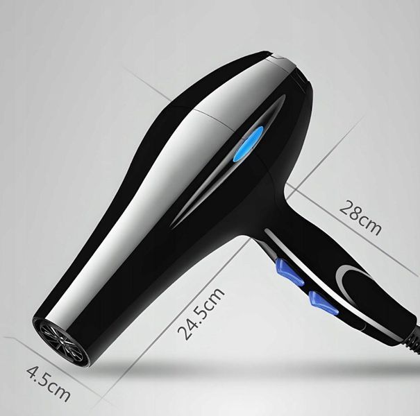 Фен для волосся 800 Вт чорный HAIRDRYER HAIRDRYER фото