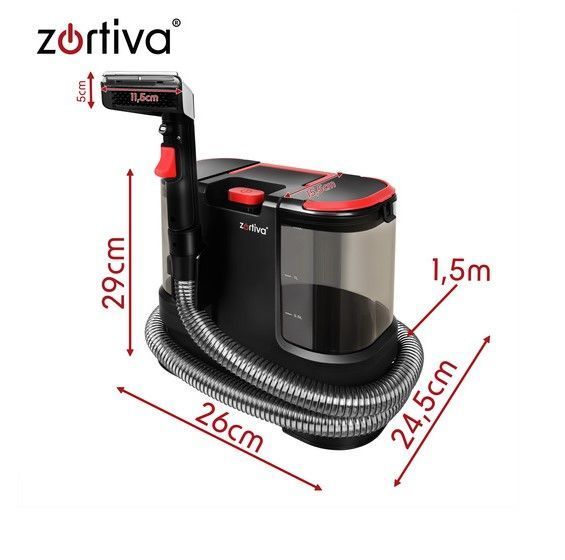 Вакуумний пилосос миючий BacTrim 800W 17000 Па для чищення диванів килимів, меблів, салону авто та шерсті тварин 24967 фото