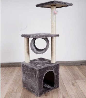 Дряпка Кігтеточка будиночок (лігво) дерев'яний для кота 9480 фото