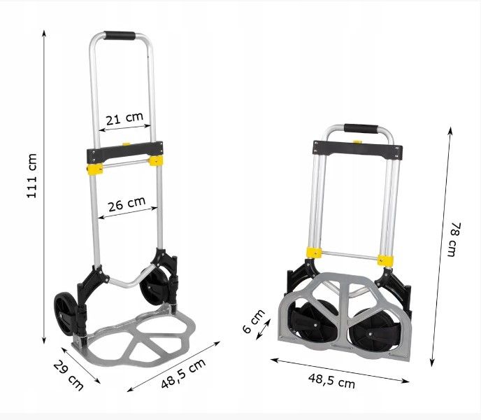 Транспортная тележка 90kg HT-044 фото