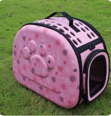 Переноска сумка транспортер для собак/котів L розовый AG644H AG644H фото