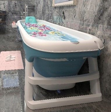Складна ванна з силіконового пластику Портативна ванна для дому SPA 152 см WANNA 152 фото