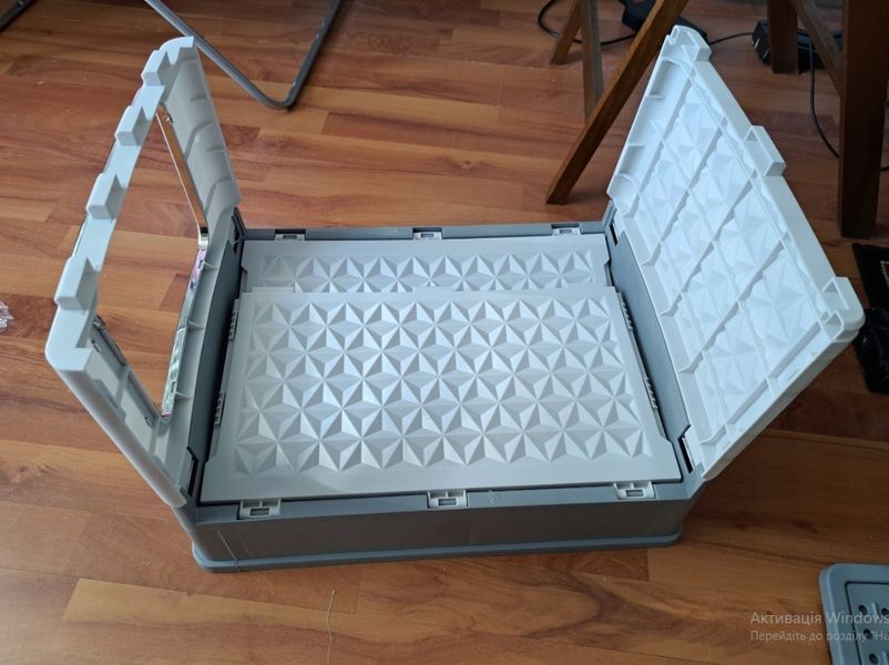 Лоток для кота великий закритий з виходом зверху 51&times;37,5&times;38 см висувна шухляда 2 входи лопатка в комплекті  ZW46 фото