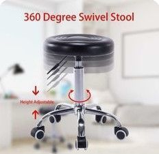 Стул косметический вращающийся на 360&deg; HOKER черный 18320 18320 фото