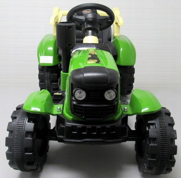 Дитячий трактор від 2 років з причепом на акумуляторі C2 green фото