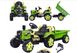 Дитячий трактор від 2 років з причепом на акумуляторі C2 green фото 1