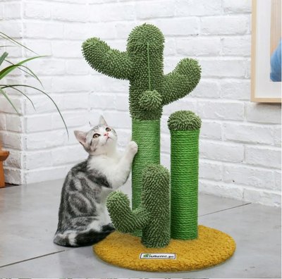 Дряпка для кота у формі кактуса, розвиваюча іграшка для кота HOM-03078 фото