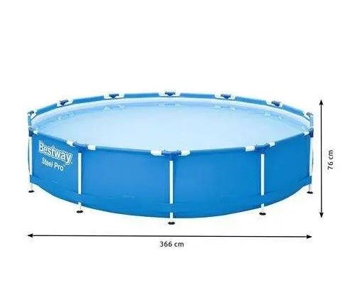Каркасний басейн з насосом 366 х 76 см BestWay 56681 56681 фото
