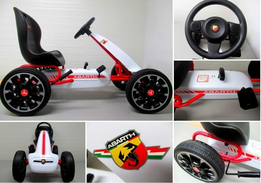 Педальный картинг ABARTH WHITE G Белый PB9388A фото