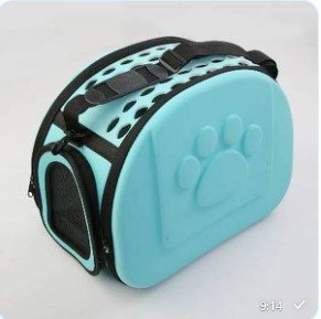 Переноска сумка транспортер для собак/кішок L блакитний AG644J AG644J фото