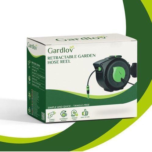 Садовий шланг з автоматичною котушкою 30 м та розбризкувачем 7 режимів 27506 фото