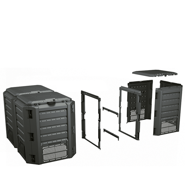Компостер модульний 2-х камерний Prosperplast чорний 800 л IKLM800C-S411 IKSM800C_S411 фото