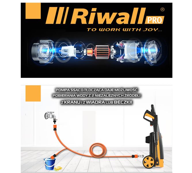 Мийка високого тиску Riwall PRO 180barEW 8800244679 фото