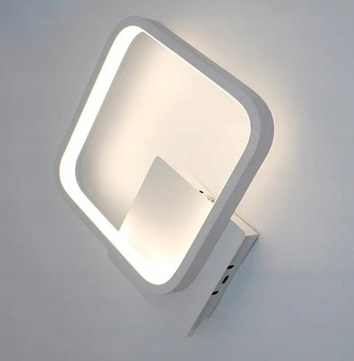 Білий настінний світильник Aptel з інтегрованим джерелом світлодіодів 14 Вт ZD113 фото